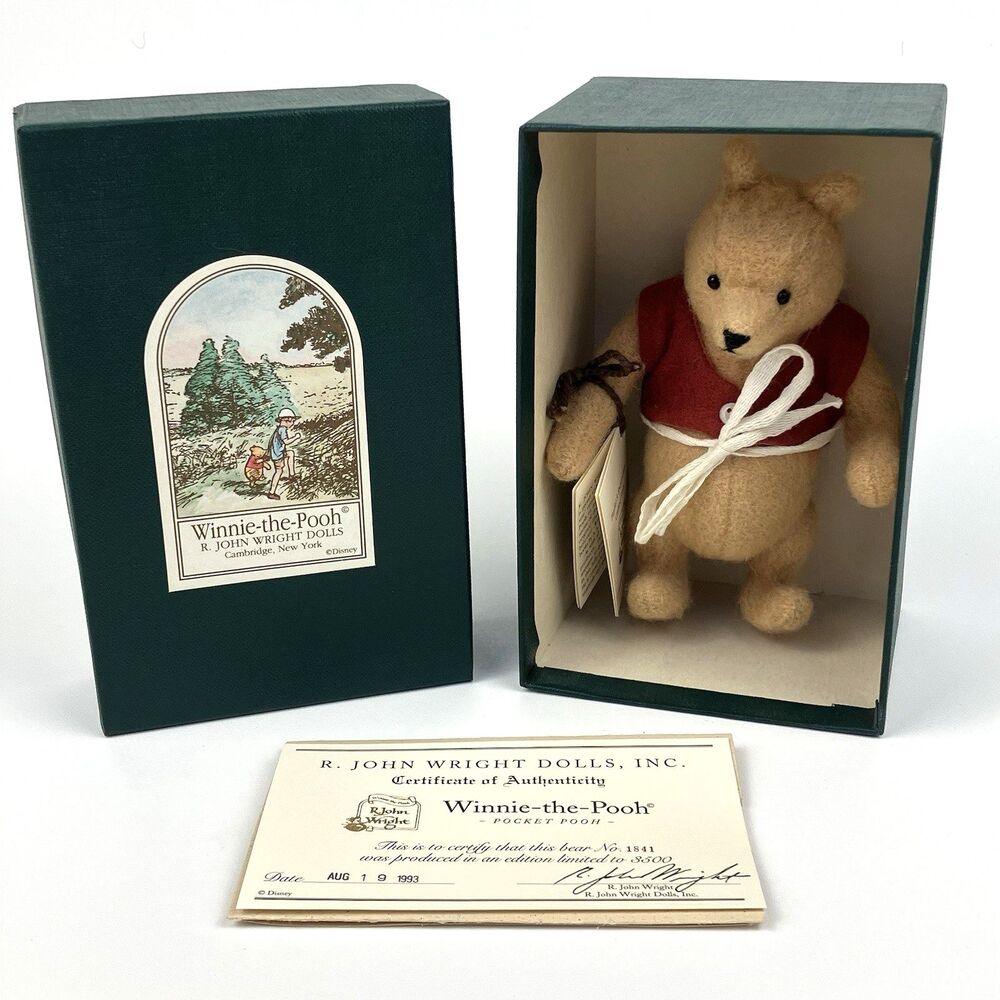 R. John Wright Dolls: Pocket Pooh | 5" /w Box Winnie The Pooh Plush #1841/3500